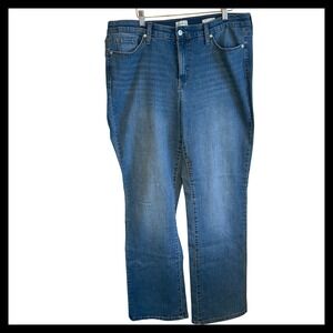 Wonderly Mid Rise Bootcut Jeans Size 16 Women Cotton Blend